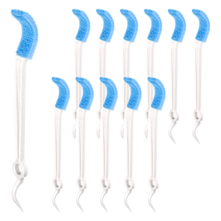 aisen 免治馬桶兩用刷, 藍色, 12支