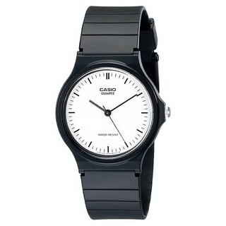 CASIO 卡西歐 手錶 MQ-24-7E, 黑色/白色