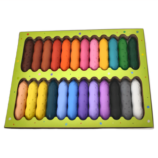 Haku Yoka 豌豆蠟筆組 24色 色彩豐富 堅固耐玩不沾手 好抓握無毒無臭, 1組