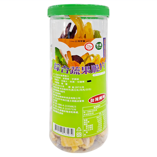 MIAW KO 廟口 綜合蔬果脆片 台灣樂饕, 200g, 1罐