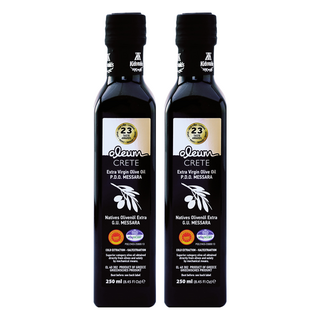 oleum CRETE 奧莉恩 特級初榨橄欖油 產自希臘克里特島 家族傳承數百年橄欖樹 榮獲2015年美食金獎 濃郁果香風味極佳, 250ml, 2瓶