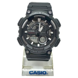 CASIO 卡西歐 悍將世界城市玩家雙顯運動錶 AEQ-110W-1A