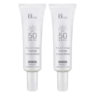 MOMUS 舒敏潤色防曬乳，SPF50+，全物理性防曬，UVA/UVB防護，30ml, 2條