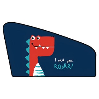 WE CHAMP 汽車前排正駕遮陽簾 WTB-097, 恐龍, 1個