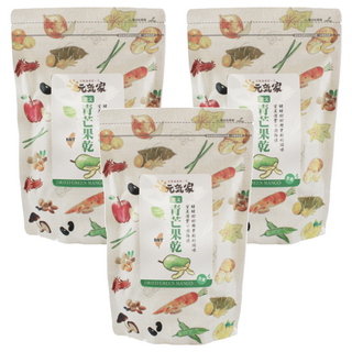 元氣家 愛文青芒果乾 200g 無添加物 低溫烘焙, 3包