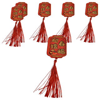 燈籠造型銀柳吊飾 GTY-2702, 紅色