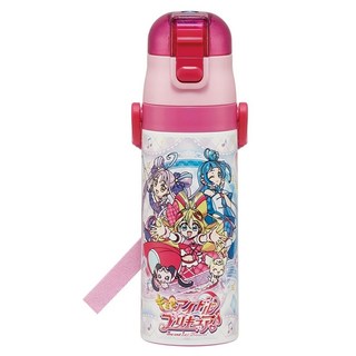 Skater 超輕量彈蓋直飲式保冷不鏽鋼水壺, 光之美少女 粉色, 1個, 470ml