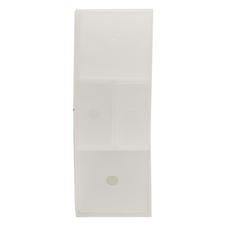 品屋 自由收納盒 NS D款 - 2小+2大抽屜, 橫D款 霧透白, 1組