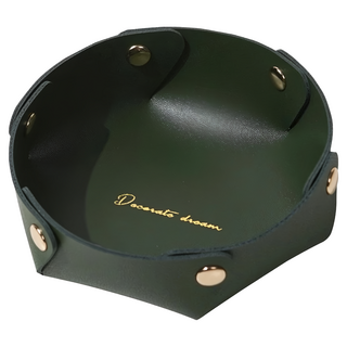 快豹 Mule皮革收納托盤 Set 2 PVC, 12.5 x 4.5cm, 墨綠色