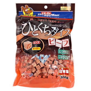 DoggyMan 多格漫 牛肉風味塊狗零食, 牛肉, 300g, 3包