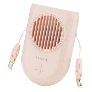 RONEVER 頸掛式多功能風扇, PG007, 粉色
