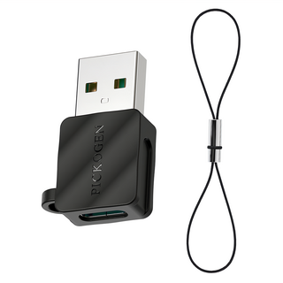 PICKOGEN 皮克全 方塊系列 Type-C轉USB2.0轉接頭 OT-4271 5A快充 充電傳輸, 黑色, 1個