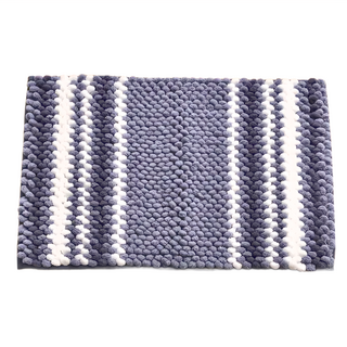 圓舞曲雪尼爾踏墊, 深藍色