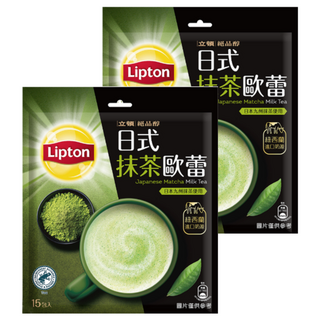 Lipton 立頓 絕品醇 日式抹茶歐蕾, 19g, 15包, 2袋