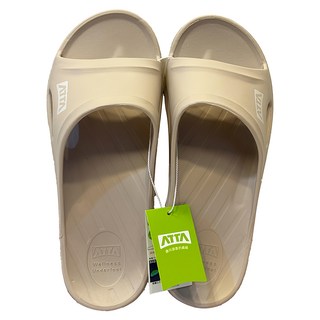 ATTA 運動風簡約休閒拖鞋, 沙色, 250mm