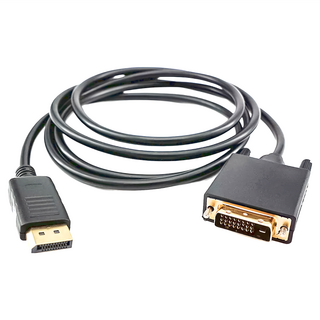 Neon 台灣霓虹 DP公轉DVI公影音轉接線，1.8米長，鍍金接頭，支援1920x1080解析度, EDD2, 1條