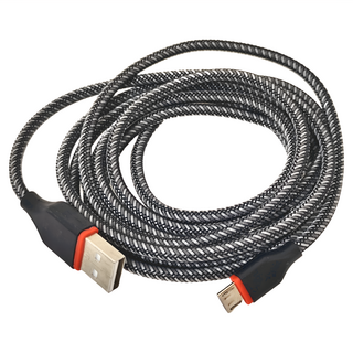 Rival Micro USB 傳輸線, 200cm, 1條, 黑白條紋