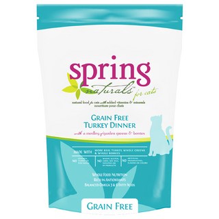 spring 曙光 全齡貓 天然貓餐食飼料, 火雞肉, 300g, 1袋