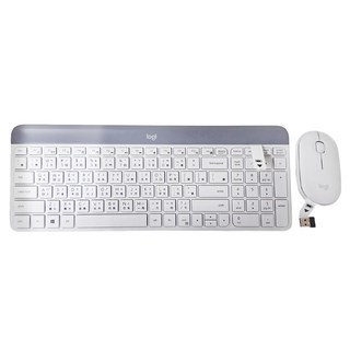 logitech 羅技 MK470 無線鍵盤滑鼠組, 白色, 1組