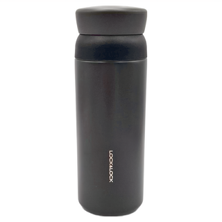 LocknLock 樂扣樂扣 憧憬旋轉保溫杯 LHC4211BLK 300g, 黑色, 350ml, 1個
