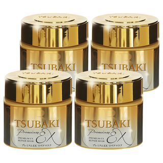 TSUBAKI 思波綺 金耀瞬護髮膜EX，山茶花精油，離子修護成分，鎖水包覆科技, 180g, 4件