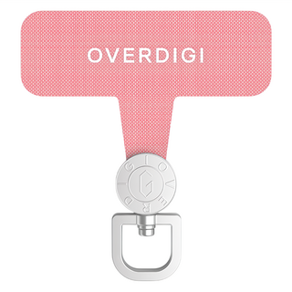 OVERDIGI 360旋轉掛繩墊片, 玫粉色, 1個