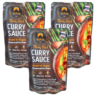 deSIAM 泰式紅咖哩調理醬包, 200g, 3包