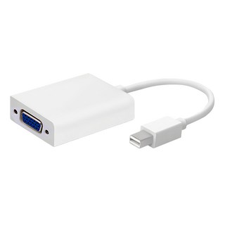Bravo-U Mini DisplayPort 轉 VGA 視頻轉接線,適用於MacBook Pro/Air,即插即用, 單一商品, 1條