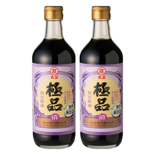 丸莊醬油 極品黑豆蔭油清, 手工純釀造, 450ml, 2瓶