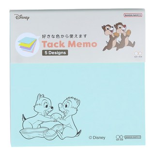 sun-star Tack Memo五色便利貼 奇奇與蒂蒂 讓您的生活更加豐富多彩, 100張, 1本