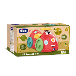 Chicco ECO+360度旋轉訓練車 自由轉動車輪 享受靈活滑行快感, 莓果紅, 1個