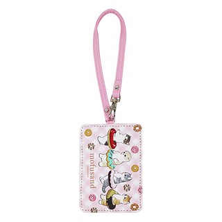 斜紋證件套 可愛貓咪造型 悠遊卡/識別證套, 1入, 貓福珊迪甜甜圈, 約7.6x11.3cm