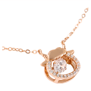 MARIGOLD 美爾朵 開運12生肖 925純銀 鑽石項鍊 羊 延長鍊5cm