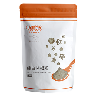 頂膳珍 純白胡椒粉 100%, 100g, 1包
