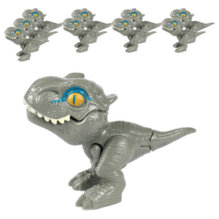咬手指恐龍玩具 霸王龍 灰色 塑膠材質, 10個