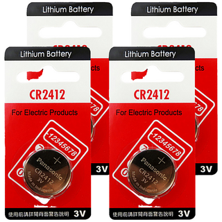 Panasonic CR2412 鈕扣電池, 1顆, 4個