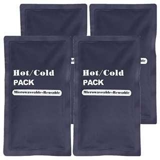 冰敷熱敷袋，微波可用，可重複使用, 4個