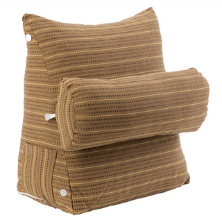 JINDACHI 金大器 組合式簡約立體三角靠墊枕 含頸枕, 中型(45 x 45 x 25cm), 復古印記