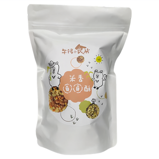 午後小食光 米香圓圓酥 原味 120g, 台灣米製作, 無添加, 健康零食, 1包