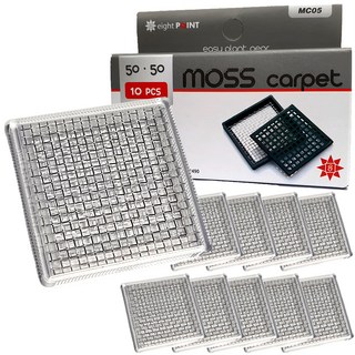 Eight Point 苔蘚附著地墊 MC-05, 透明色, 10個