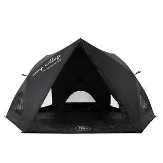 Camp Village Unos 快速搭設帳篷 幻影黑 4人
