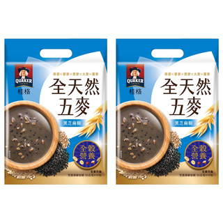 QUAKER 桂格 全天然五麥 黑芝麻糊, 30g, 10包, 2袋