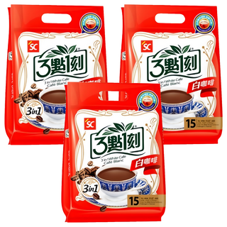 3點1刻 3合1白咖啡, 30g, 15包, 3袋