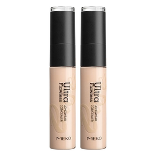 MEKO 玩美上鏡遮瑕擦擦筆 超細緻遮瑕粉體 修飾臉上小瑕疵 填補細紋毛孔, 02 卡士達奶黃, 2支