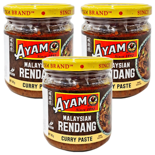 AYAM 雄雞標 馬來西亞 巴東仁當 咖哩醬, 185g, 3罐