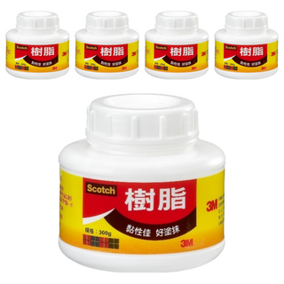 3M Scotch 樹脂白膠, 300g, 5罐