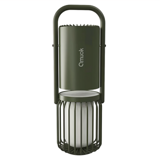 amuok 艾默克 多功能藍芽戶外露營燈 8000mAh IPX6防水等級 藍芽音響 行動電源, 軍綠色, 1個