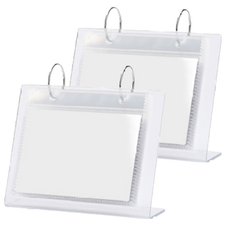 KOUJI 叩吉好物 S03 五吋壓克力桌面相冊 2入組 PVC金屬材質 17張內頁, 15.7 x 13.5 x 5.5cm, 1組