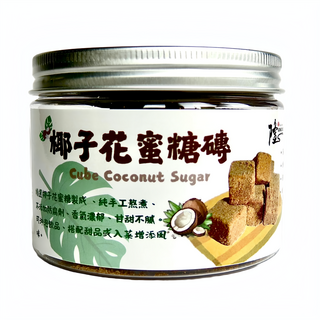 Longyes 隆一 椰子花蜜糖磚, 120g, 1罐