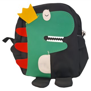 兒童防走失包, 29 x 23 x 9cm, 黑恐龍, 1個